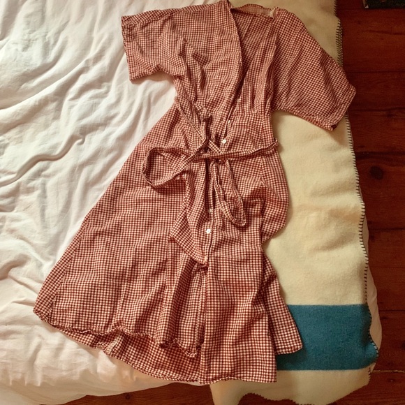 mango bow linen dress